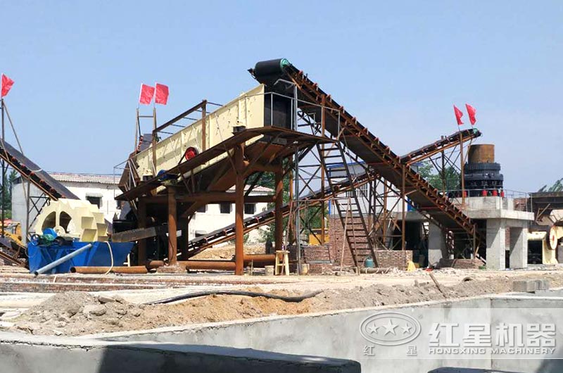 水洗沙机设备生产现场 水洗沙机设备生产现场