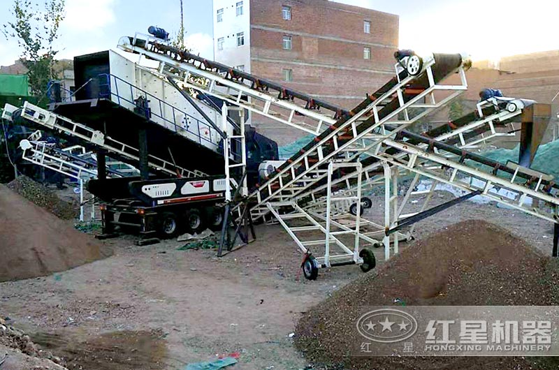 移动式小型建筑垃圾处理全套设备图片 移动式小型建筑垃圾处理全套设备图片